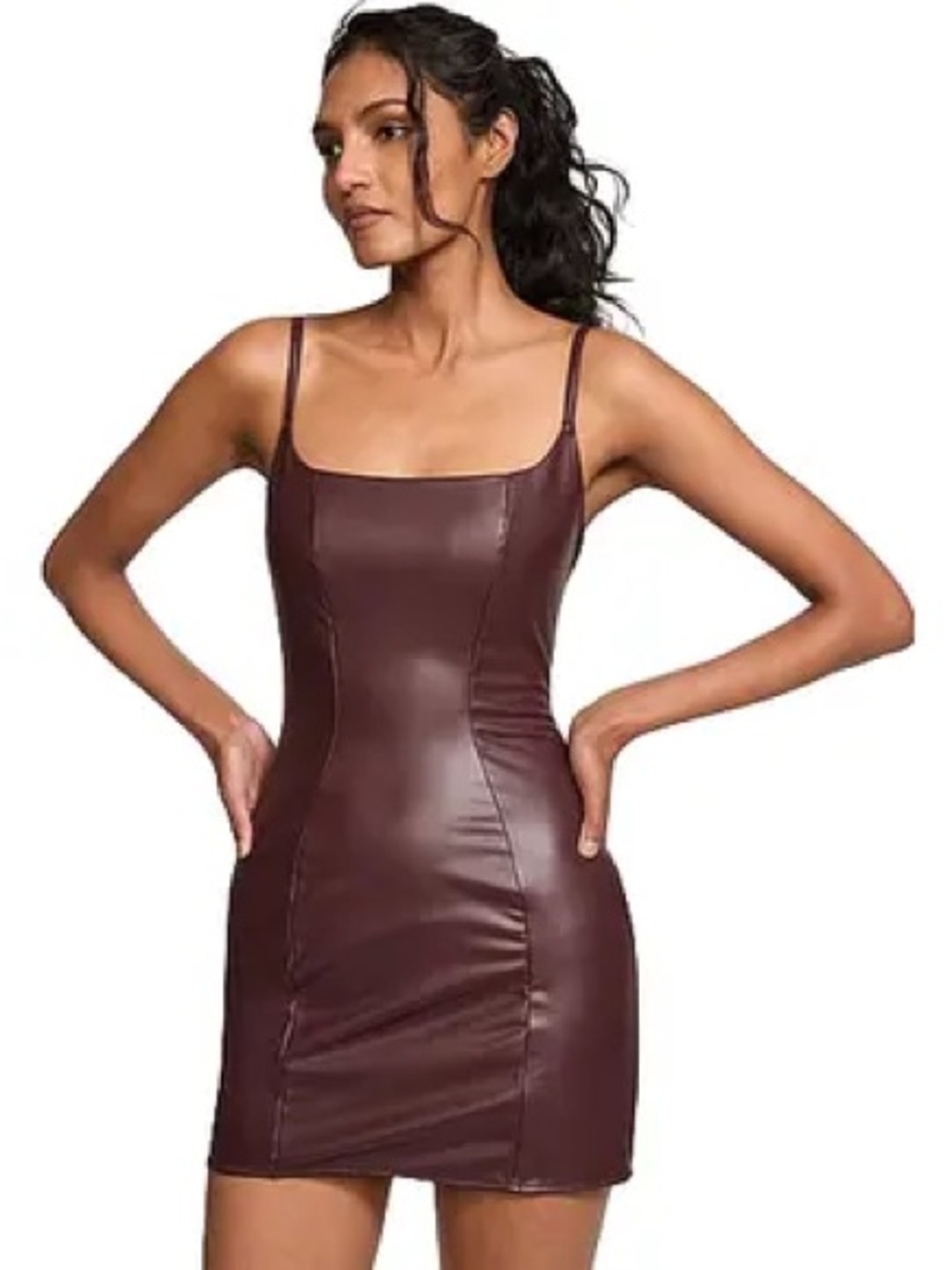 Victoria’s Secret - NWT Faux Leather Slip Dress - XS